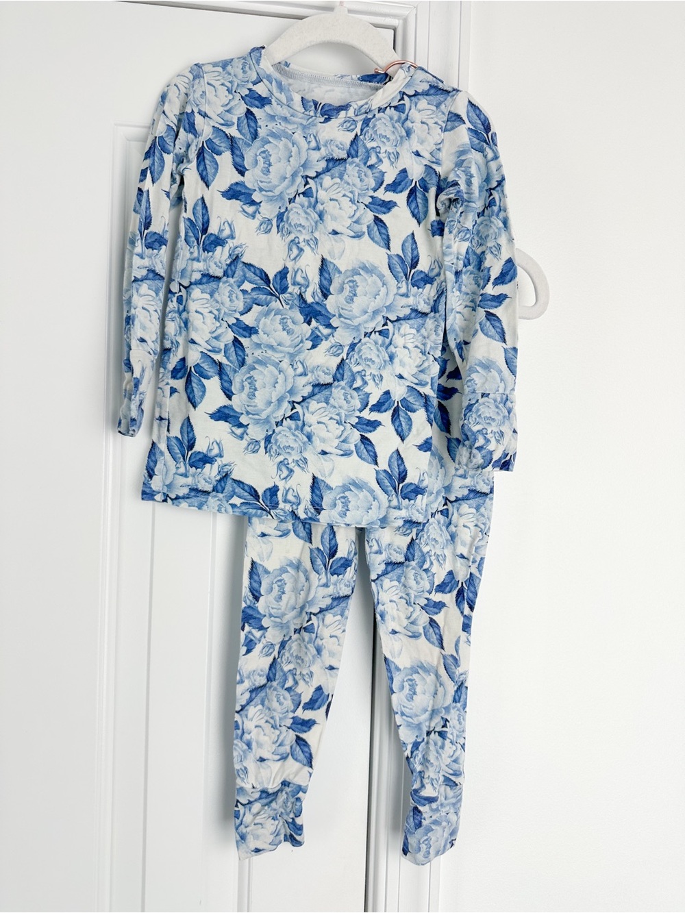 Bums & Roses 3T blue floral pj set